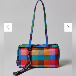 Baggu Madras Bowler Bag NWT